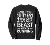 Running Runner Half Marathon Girl Vintage Don't Let The Sweatshirt