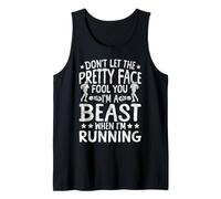 Running Runner Half Marathon Girl Vintage Don't Let The Tank Top