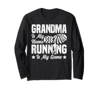 Running Runner Half Marathon Grandma Vintage Grandma is My Long Sleeve T-Shirt