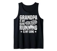 Running Runner Half Marathon Grandpa Vintage Grandpa is My Tank Top