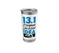 Running Runner Half Marathon Half Marathon 13.1 It Seemed Stainless Steel Insulated Tumbler