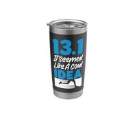 Running Runner Half Marathon Half Marathon 13.1 It Seemed Stainless Steel Insulated Tumbler