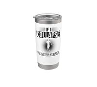 Running Runner Half Marathon If I Collapse Please Stop My Stainless Steel Insulated Tumbler