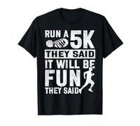 Running Runner Half Marathon Ironic 5K Run Vintage Run A 5K T-Shirt