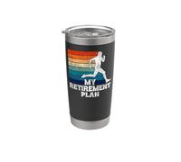 Running Runner Half Marathon Retired Retro Vintage My Stainless Steel Insulated Tumbler