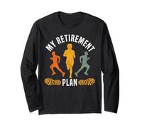 Running Runner Half Marathon Retired Vintage Retro My Long Sleeve T-Shirt