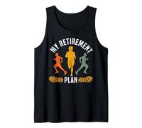 Running Runner Half Marathon Retired Vintage Retro My Tank Top