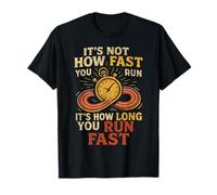 Running Runner Half Marathon Retro Vintage It's Not How Fast T-Shirt