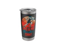 Running Runner Half Marathon Retro Vintage This is My Stainless Steel Insulated Tumbler