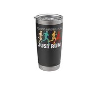 Running Runner Half Marathon Retro Vintage You Don't Always Stainless Steel Insulated Tumbler