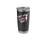 Running Runner Half Marathon Shut Up I'm Almost There Stainless Steel Insulated Tumbler