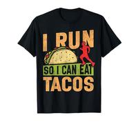 Running Runner Half Marathon Taco Vintage I Run So I Can Eat T-Shirt