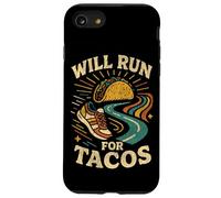 Running Runner Half Marathon Taco Will Run For Tacos Case for iPhone SE (2020) / 7/8