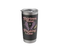 Running Runner Half Marathon Thirteen Point Freaking One Stainless Steel Insulated Tumbler