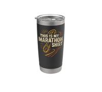Running Runner Half Marathon This is My Marathon Shirt Stainless Steel Insulated Tumbler