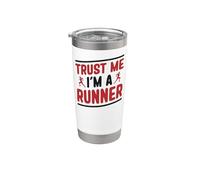 Running Runner Half Marathon Trust Me I'm A Runner Stainless Steel Insulated Tumbler