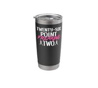 Running Runner Half Marathon Twenty-Six Point Freaking Two Stainless Steel Insulated Tumbler