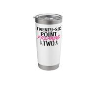 Running Runner Half Marathon Twenty-Six Point Freaking Two Stainless Steel Insulated Tumbler