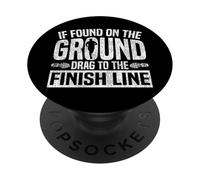 Running Runner Half Marathon Vintage If Found On The Ground PopSockets Adhesive PopGrip