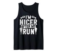Running Runner Half Marathon Vintage I'm Nicer After My Run Tank Top