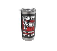 Running Runner Half Marathon Vintage I'm Sorry If I Don't Stainless Steel Insulated Tumbler