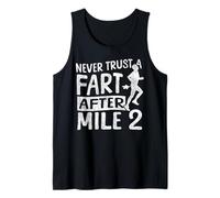 Running Runner Half Marathon Vintage Never Trust A Fart Tank Top