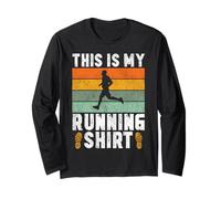 Running Runner Half Marathon Vintage Retro This is My Long Sleeve T-Shirt