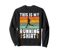 Running Runner Half Marathon Vintage Retro This Is My Sweatshirt