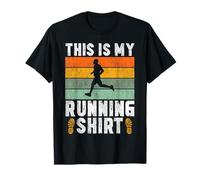 Running Runner Half Marathon Vintage Retro This is My T-Shirt