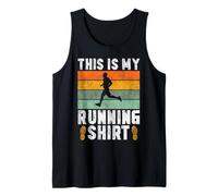 Running Runner Half Marathon Vintage Retro This is My Tank Top