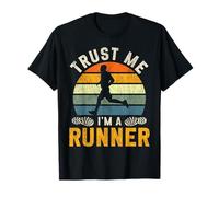 Running Runner Half Marathon Vintage Retro Trust Me I'm A T-Shirt