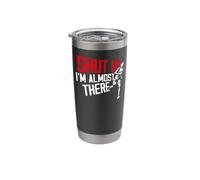 Running Runner Half Marathon Vintage Shut Up I'm Almost Stainless Steel Insulated Tumbler
