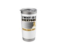 Running Runner Half Marathon Why is Everyone Chasing Me? Stainless Steel Insulated Tumbler