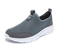 Running Shoes Man Sports Shoes Man Basketball Men Running Shoe Men Tennis Gymnastics Shoe Comfortable Sneakers Breathable Slip on Sneakers, A Grey, 13.5 UK