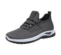 Running Shoes Men's Black 39-44 Mesh Breathable Trainers Casual Jogging Shoes Non-Slip Hiking Shoes Trend Street Shoes Comfortable Trekking Shoes Breeze Shoes with Soft Sole Leisure Shoes, gray, 7 UK