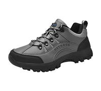 Running Shoes Men's Comfortable Lightweight Trendy Trainers Men's Non-Slip Abrasion Resistant Hiking Shoes for Mountains and Rocks Breathable Outdoor Trekking Shoes for Jogging Walking Shoes, gray, 10