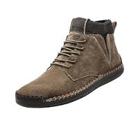 Running Shoes Men's Trainers Men's Winter Padded British Large Casual Men Handmade Foreign Trade Sports Shoes Men's Trainers Trainers, khaki, 11.5 UK