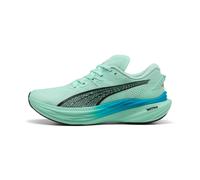 Puma Deviate Nitro 3 Mens Running Shoes Green Cushioned Carbon Sports Trainers