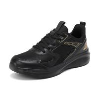 Running Shoes Womens Couples Fashion Mesh Solid Color Breathable Sneakers Temperament Comfortable Running Shoes Gold