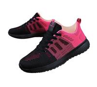Running Shoes Womens Trainers Walking Shoes Athletic Sneakers Ladies Breathable Mesh Sport Sneakers Lightweight Non Slip Tennis Trainers Outdoor Workout Casual Gym Jogging Hot Pink