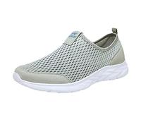 Running Shoes Womens Wide Fit, Ladies Casual Sneakers, Breathable Mesh Sneakers Lightweight Walking Shoes with Arch Supports Athletic Running Shoe Sports Workout Shoe with Air Cushion Grey