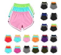 Running Shorts 3 Pack Womens Running Shorts Cotton Summer hot Pants Ladies Workout Gym Sport Yoga Bottom Joggers Beach Swimwear Elastic Waist Casual Lounge b-White XL