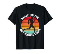 Running Shut Up I'm Not Almost There Cross Country Marathon Value Graphic T-Shirt, Men, Black, S