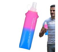 Running Soft Flask | TPU Folding Flask Water Bottle 500ml,Portable Container for Hydration Backpack, Hiking Gear with Easy Open Lid