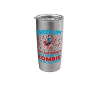 Running Survive The Zombie Marathon Runner Stainless Steel Insulated Tumbler