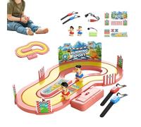 Running Table Game - Interactive Family Activity for 2 Players | Race Circuit Board Game for Birthday School Home Girls Boys