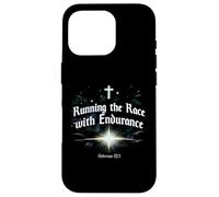 Running the Race with Endurance Hebrews 12:1 Christian Case for iPhone 16 Pro