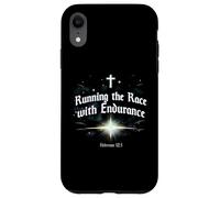 Running the Race with Endurance Hebrews 12:1 Christian Case for iPhone XR