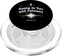 Running the Race with Endurance Hebrews 12:1 Christian PopSockets PopGrip for MagSafe