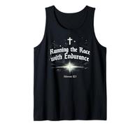 Running The Race with Endurance Hebrews 12:1 Christian Tank Top
